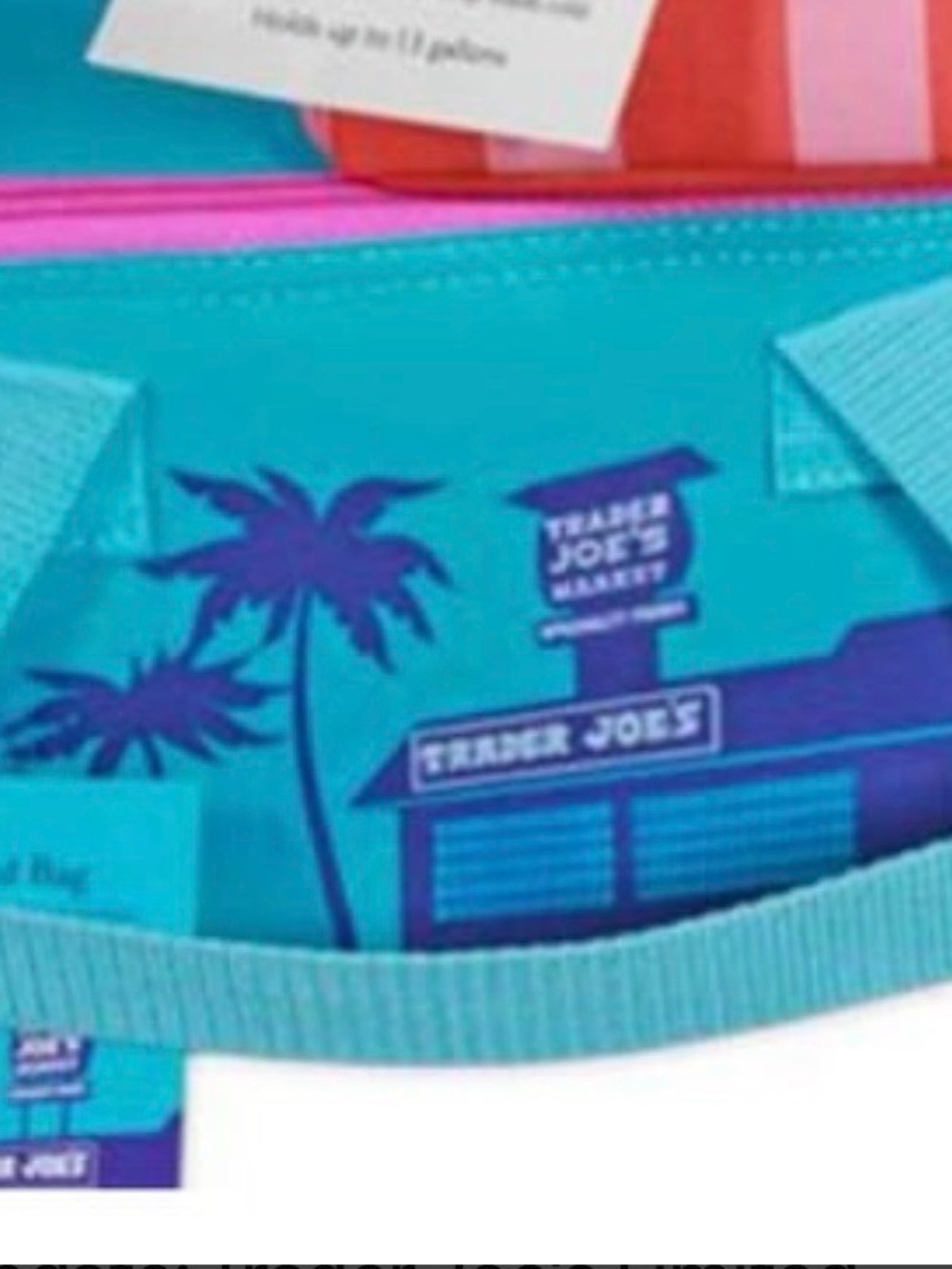 Trader Joe's Turquoise Mini Bag - Insulated Lunch Tote
